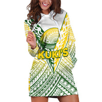 The Kuki's Cook Islands Rugby Hoodie Dress Be Unique Vibe White LT9 - Polynesian Pride