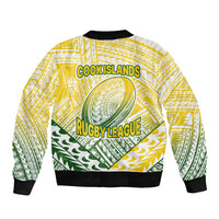 The Kuki's Cook Islands Rugby Sleeve Zip Bomber Jacket Be Unique Vibe White LT9 - Polynesian Pride