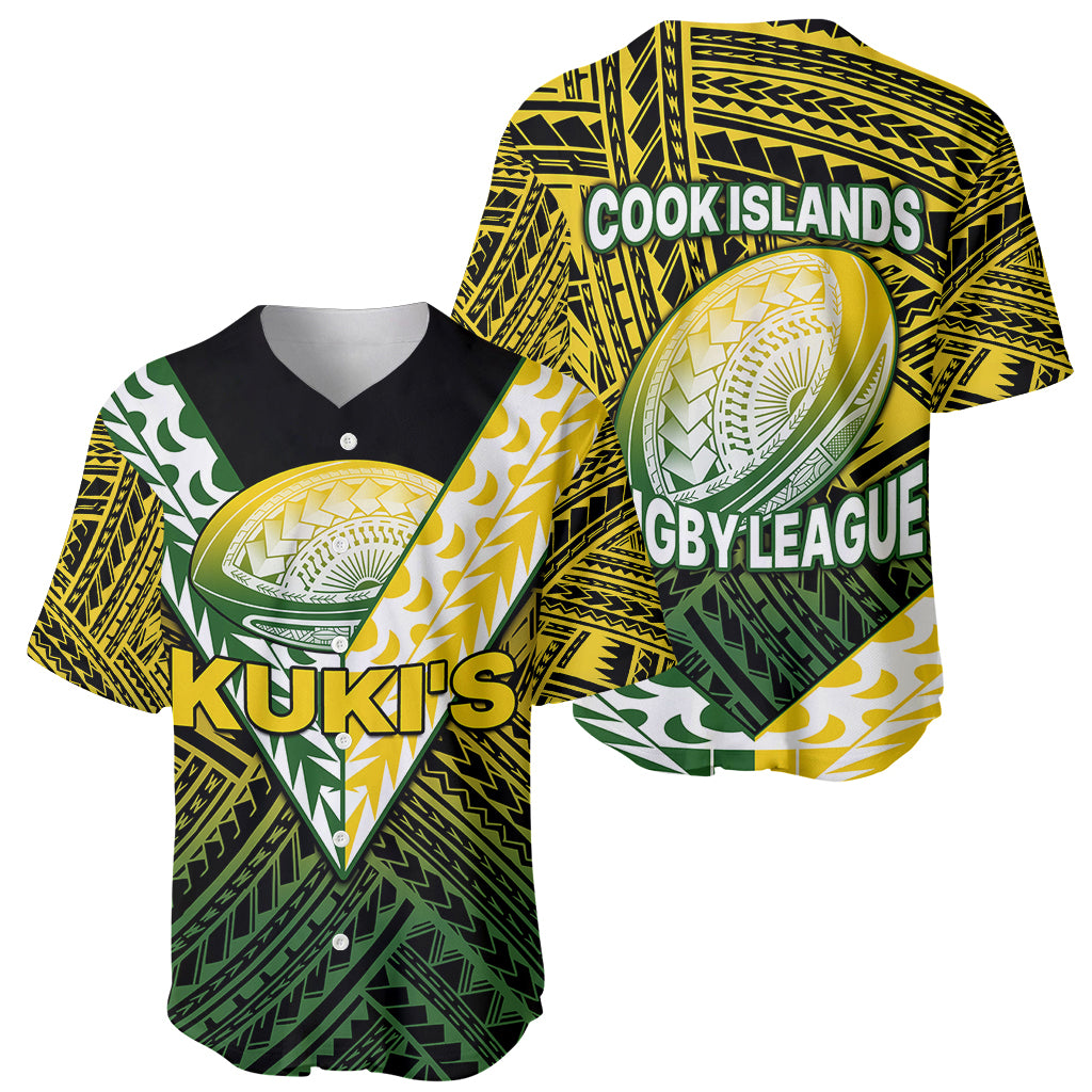 The Kuki's Cook Islands Rugby Baseball Jersey Be Unique Vibe Black LT9 Black - Polynesian Pride