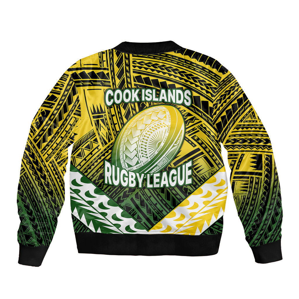 The Kuki's Cook Islands Rugby Bomber Jacket Be Unique Vibe Black LT9 - Polynesian Pride