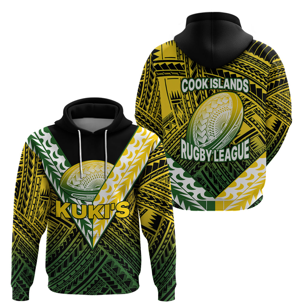 The Kukis Cook Islands Rugby Hoodie Be Unique Vibe Black LT9 Black - Polynesian Pride