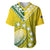 The Kuki's Cook Islands Rugby Baseball Jersey Be Unique Vibe Yellow LT9 - Polynesian Pride