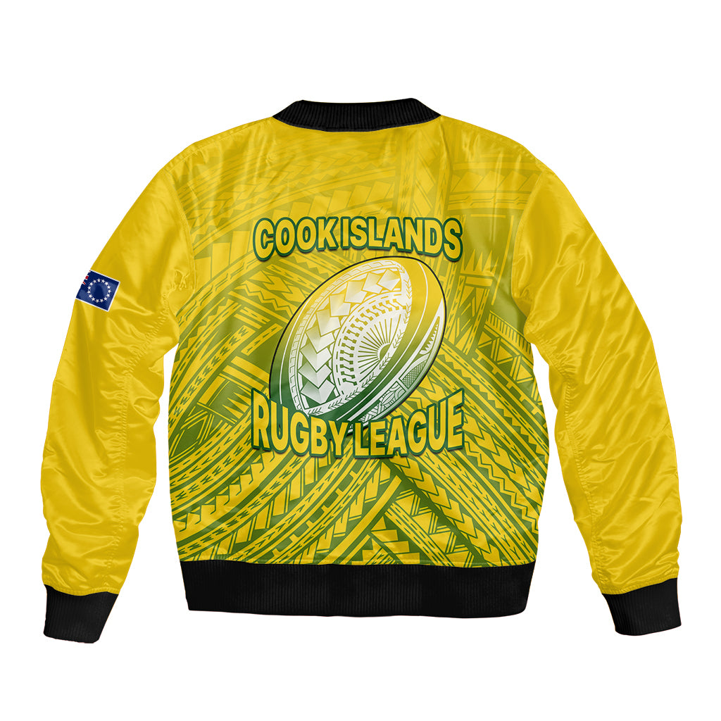The Kuki's Cook Islands Rugby Bomber Jacket Be Unique Vibe Yellow LT9 - Polynesian Pride
