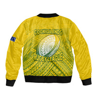 The Kuki's Cook Islands Rugby Bomber Jacket Be Unique Vibe Yellow LT9 - Polynesian Pride