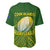 The Kuki's Cook Islands Rugby Baseball Jersey Be Unique Vibe Green LT9 - Polynesian Pride