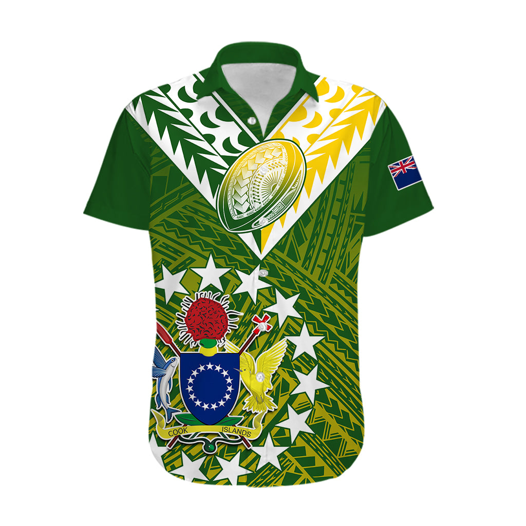 The Kuki's Cook Islands Rugby Hawaiian Shirt Be Unique Vibe Green LT9 - Polynesian Pride