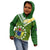 The Kuki's Cook Islands Rugby Kid Hoodie Be Unique Vibe Green LT9 - Polynesian Pride