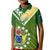 The Kuki's Cook Islands Rugby Kid Polo Shirt Be Unique Vibe Green LT9 Kid Green - Polynesian Pride