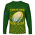 The Kuki's Cook Islands Rugby Long Sleeve Shirt Be Unique Vibe Green LT9 - Polynesian Pride