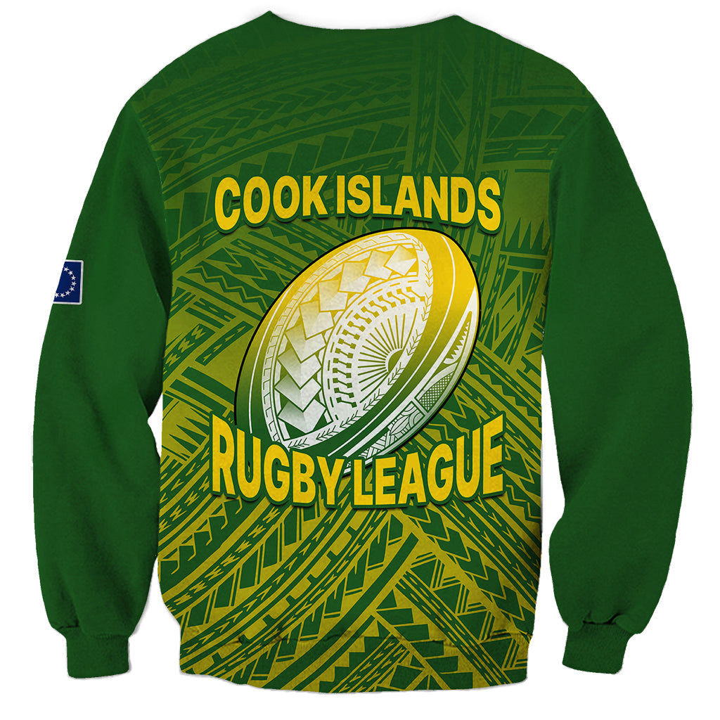 The Kuki's Cook Islands Rugby Sweatshirt Be Unique Vibe Green LT9 - Polynesian Pride