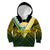 (Custom Text And Number) The Kuki's Cook Islands Rugby Kid Hoodie Be Unique Vibe Black LT9 Black - Polynesian Pride