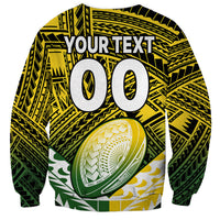 (Custom Text And Number) The Kuki's Cook Islands Rugby Sweatshirt Be Unique Vibe Black LT9 - Polynesian Pride