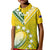 (Custom Text And Number) The Kuki's Cook Islands Rugby Kid Polo Shirt Be Unique Vibe Yellow LT9 Kid Yellow - Polynesian Pride