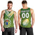 (Custom Text And Number) The Kuki's Cook Islands Rugby Men Tank Top Be Unique Vibe Green LT9 - Polynesian Pride