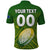 (Custom Text and Number) The Kukis Cook Islands Rugby Polo Shirt Be Unique Vibe Green LT9 - Polynesian Pride