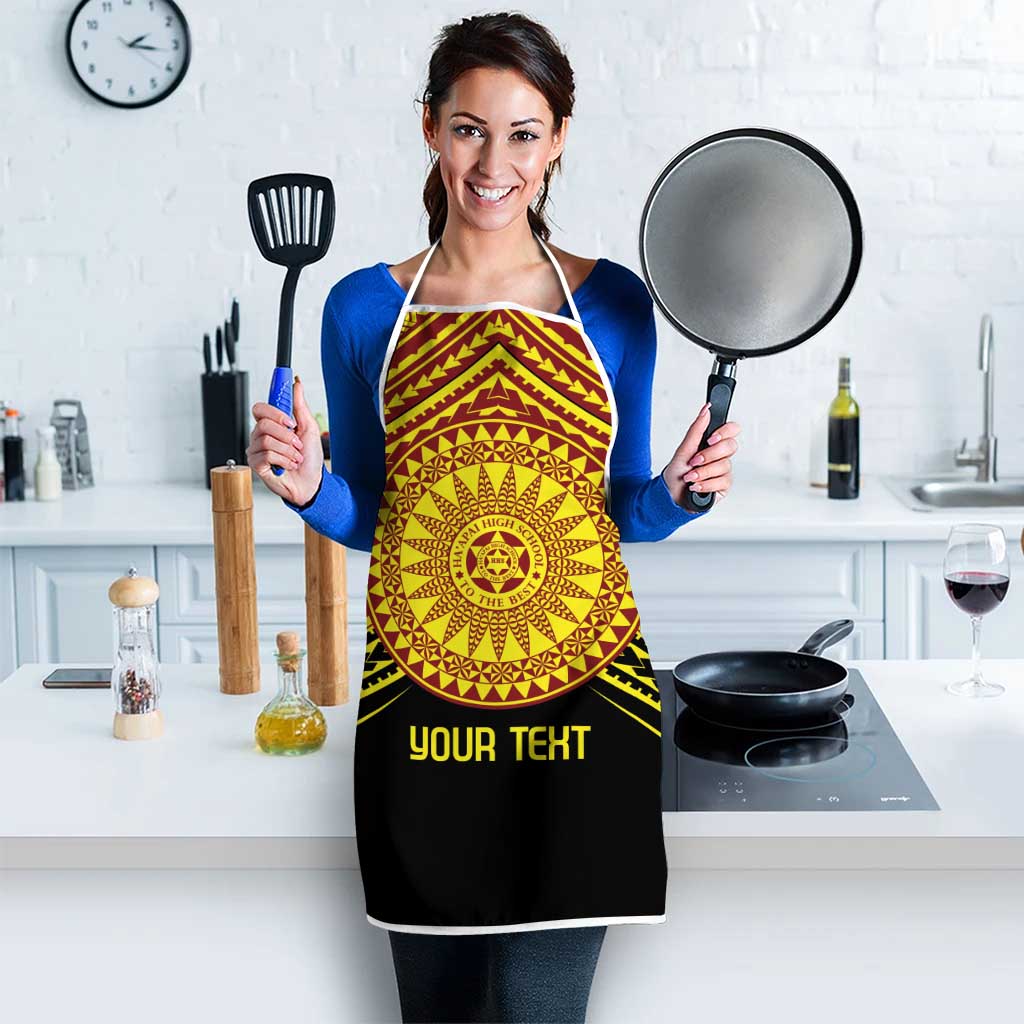 Personalised Tonga Ha apai High School Apron Ngatu Fonulei Pattern LT9 - Polynesian Pride