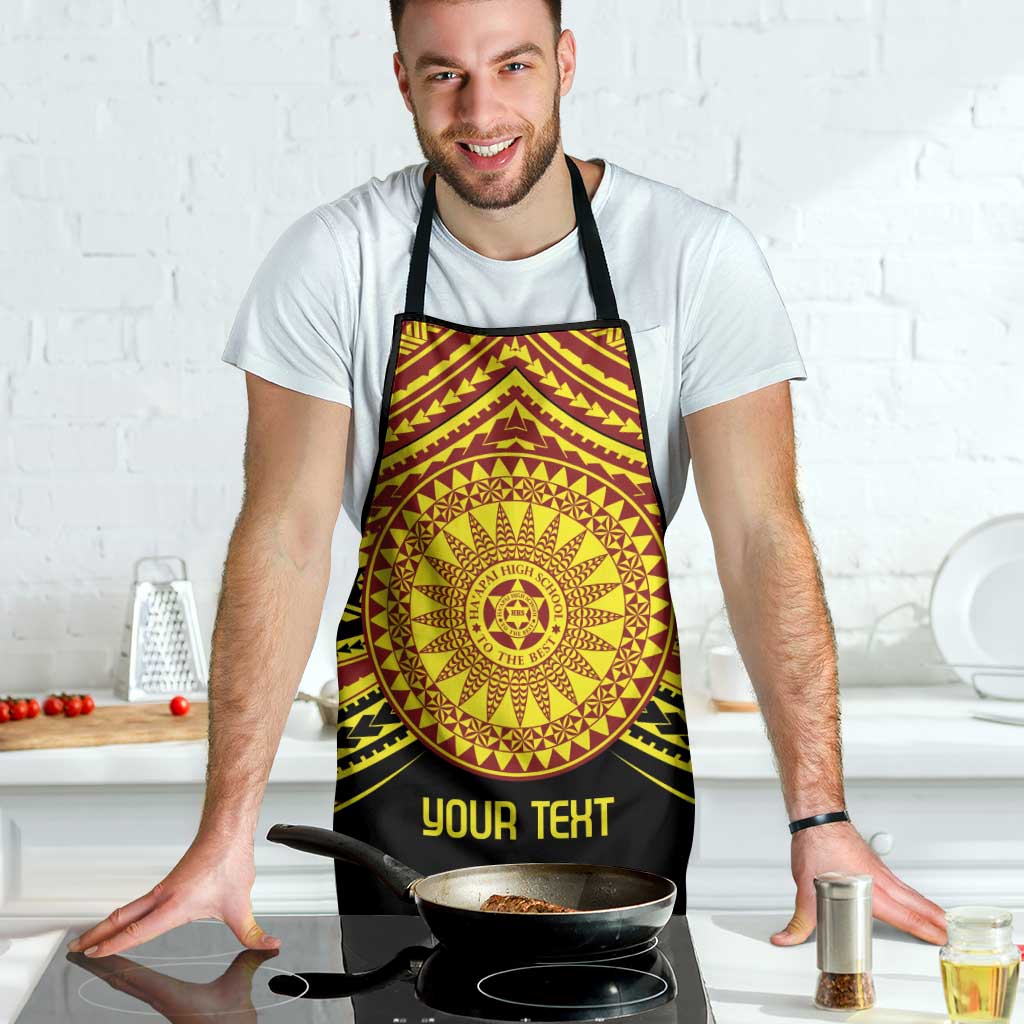 Personalised Tonga Ha apai High School Apron Ngatu Fonulei Pattern LT9 - Polynesian Pride