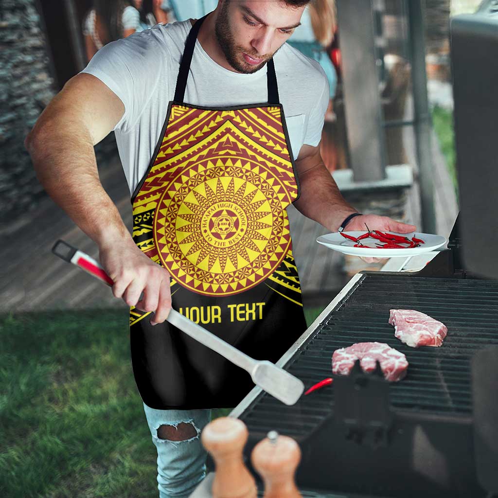 Personalised Tonga Ha apai High School Apron Ngatu Fonulei Pattern LT9 - Polynesian Pride