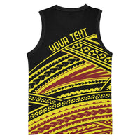 Personalised Tonga Ha apai High School Basketball Jersey Ngatu Fonulei Pattern LT9 - Polynesian Pride