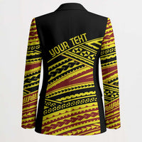Personalised Tonga Ha apai High School Blazer Ngatu Fonulei Pattern - Polynesian Pride