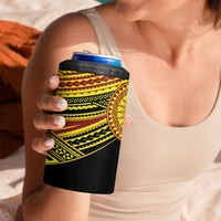 Personalised Tonga Ha apai High School 4 in 1 Can Cooler Tumbler Ngatu Fonulei Pattern LT9 - Polynesian Pride