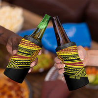 Personalised Tonga Ha apai High School 4 in 1 Can Cooler Tumbler Ngatu Fonulei Pattern LT9 - Polynesian Pride