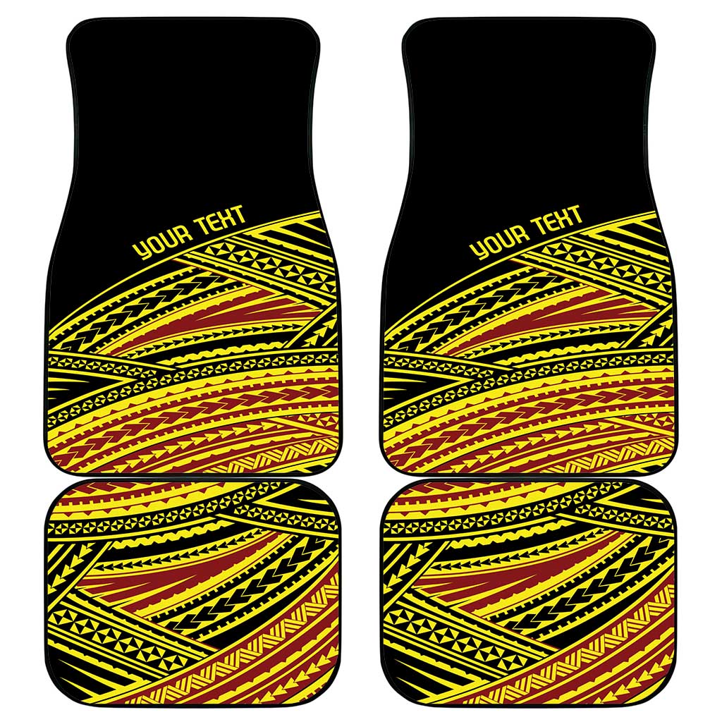 Personalised Tonga Ha apai High School Car Mats Ngatu Fonulei Pattern LT9 - Polynesian Pride
