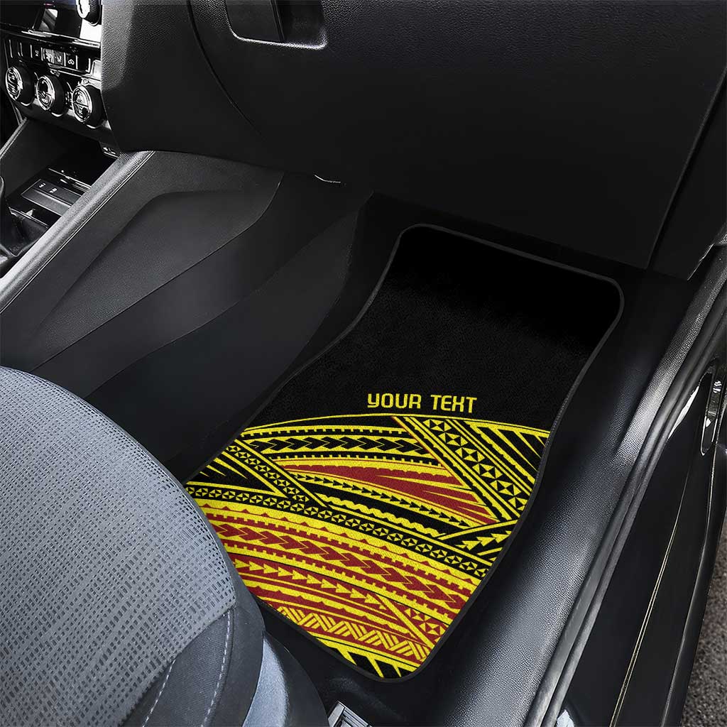 Personalised Tonga Ha apai High School Car Mats Ngatu Fonulei Pattern LT9 - Polynesian Pride