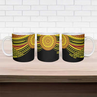 Personalised Tonga Ha apai High School Ceramic Mug Ngatu Fonulei Pattern - Polynesian Pride