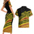 Personalised Tonga Ha apai High School Couples Matching Short Sleeve Bodycon Dress and Hawaiian Shirt Ngatu Fonulei Pattern