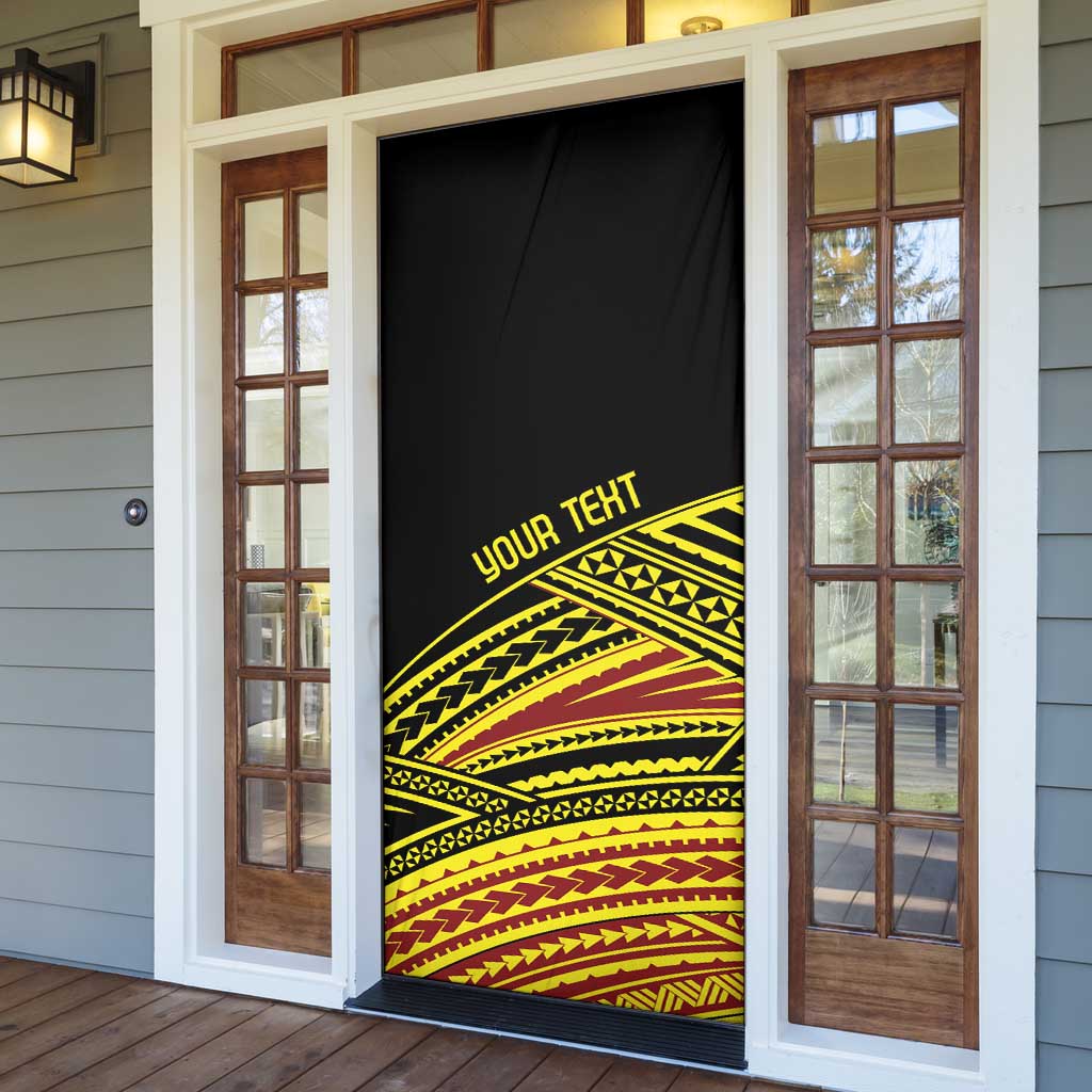 Personalised Tonga Ha apai High School Door Cover Ngatu Fonulei Pattern LT9 - Polynesian Pride