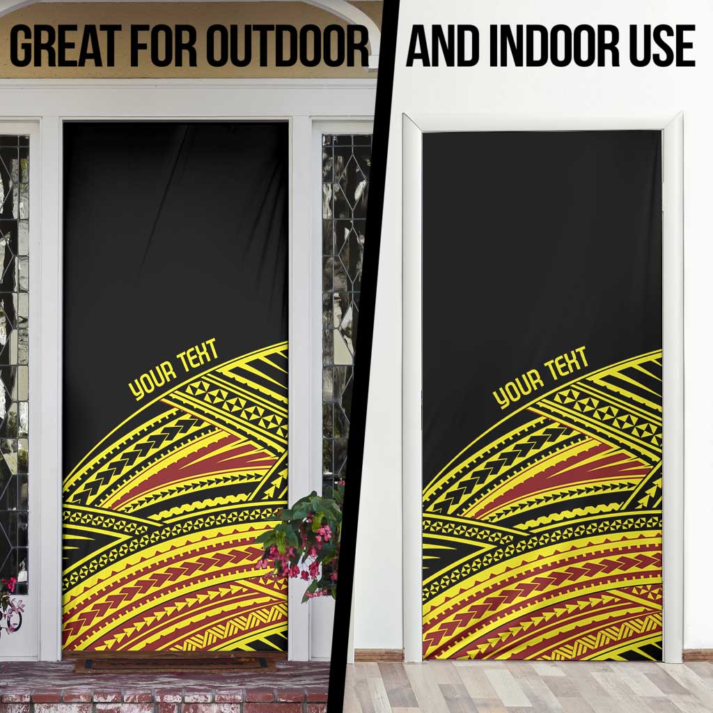 Personalised Tonga Ha apai High School Door Cover Ngatu Fonulei Pattern LT9 - Polynesian Pride