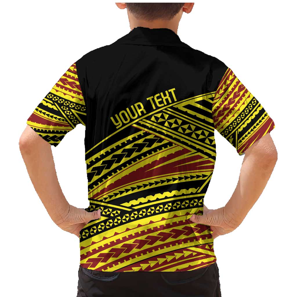 Personalised Tonga Ha apai High School Family Matching Mermaid Dress and Hawaiian Shirt Ngatu Fonulei Pattern