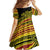 Personalised Tonga Ha apai High School Family Matching Off The Shoulder Long Sleeve Dress and Hawaiian Shirt Ngatu Fonulei Pattern