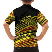 Personalised Tonga Ha apai High School Family Matching Puletasi and Hawaiian Shirt Ngatu Fonulei Pattern