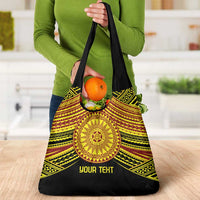Personalised Tonga Ha apai High School Grocery Bag Ngatu Fonulei Pattern LT9 - Polynesian Pride