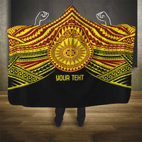 Personalised Tonga Ha apai High School Hooded Blanket Ngatu Fonulei Pattern LT9 - Polynesian Pride