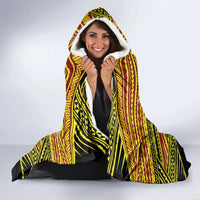 Personalised Tonga Ha apai High School Hooded Blanket Ngatu Fonulei Pattern LT9 - Polynesian Pride