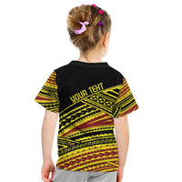 Personalised Tonga Ha apai High School Kid T Shirt Ngatu Fonulei Pattern