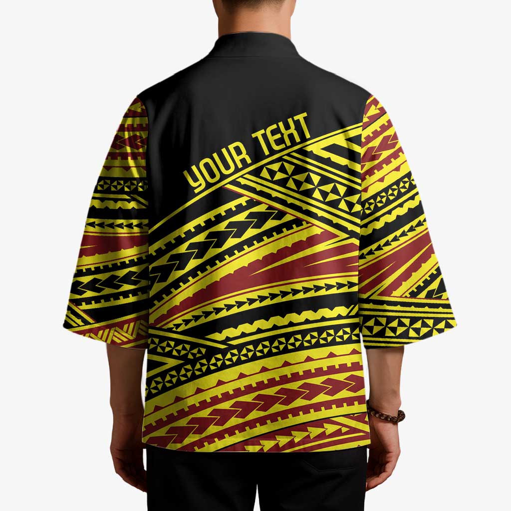 Personalised Tonga Ha apai High School Kimono Ngatu Fonulei Pattern LT9 - Polynesian Pride