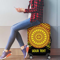 Personalised Tonga Ha apai High School Luggage Cover Ngatu Fonulei Pattern