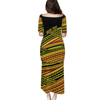 Personalised Tonga Ha apai High School Puletasi Ngatu Fonulei Pattern