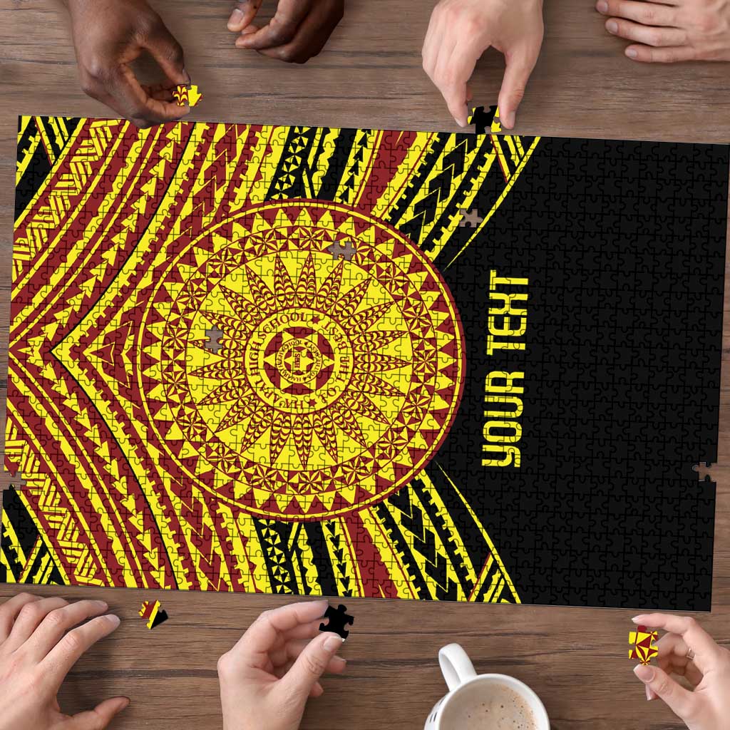 Personalised Tonga Ha apai High School Puzzle Ngatu Fonulei Pattern LT9 - Polynesian Pride