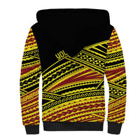 Personalised Tonga Ha apai High School Sherpa Hoodie Ngatu Fonulei Pattern LT9 - Polynesian Pride