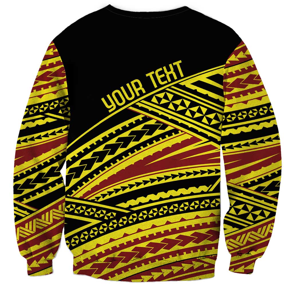 Personalised Tonga Ha apai High School Sweatshirt Ngatu Fonulei Pattern LT9 - Polynesian Pride