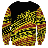Personalised Tonga Ha apai High School Sweatshirt Ngatu Fonulei Pattern LT9 - Polynesian Pride