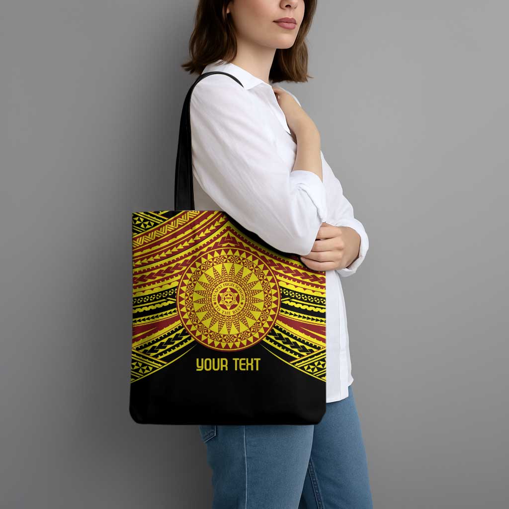 Personalised Tonga Ha apai High School Tote Bag Ngatu Fonulei Pattern - Polynesian Pride