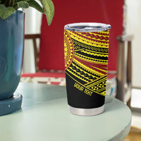 Personalised Tonga Ha apai High School Tumbler Cup Ngatu Fonulei Pattern