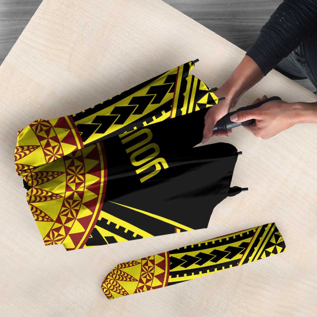 Personalised Tonga Ha apai High School Umbrella Ngatu Fonulei Pattern LT9 - Polynesian Pride
