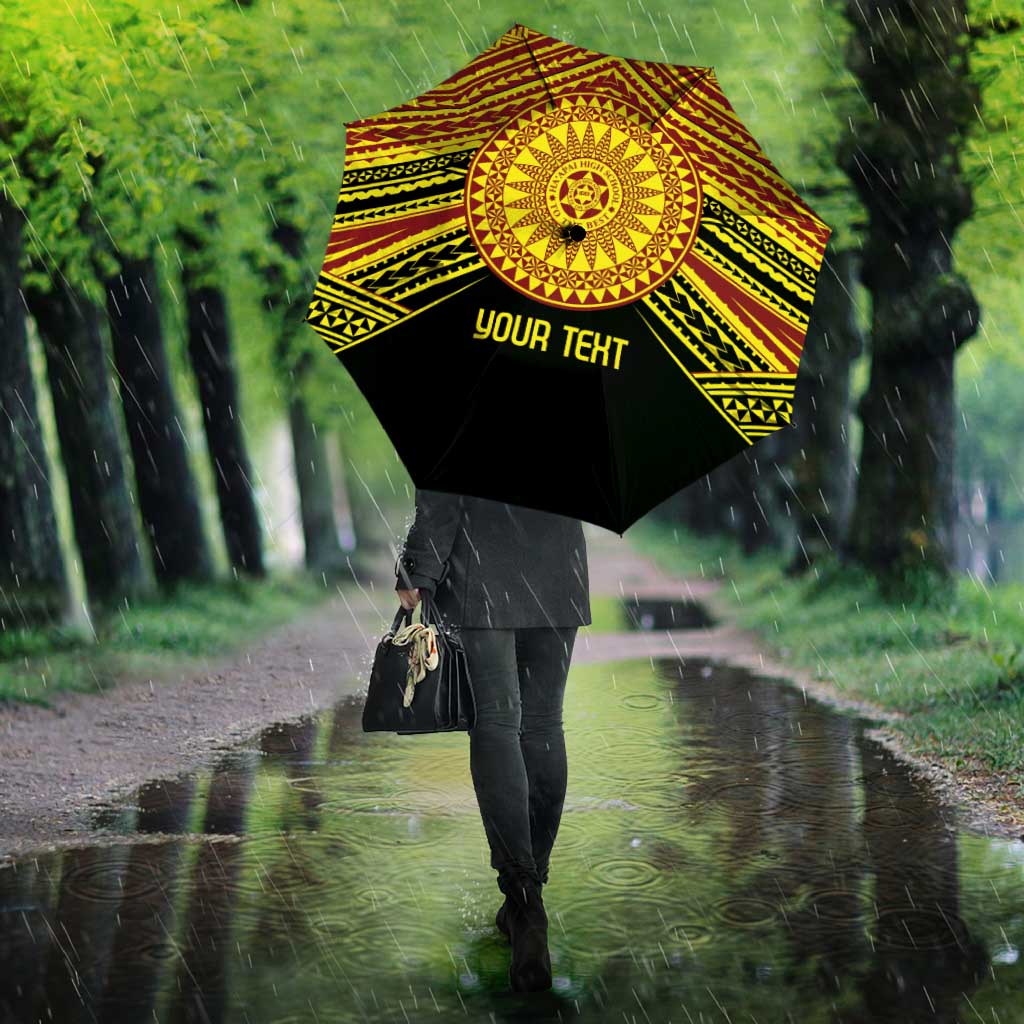 Personalised Tonga Ha apai High School Umbrella Ngatu Fonulei Pattern LT9 - Polynesian Pride